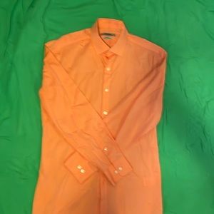 Dkny salmon dress shirt button down size 15 30/32